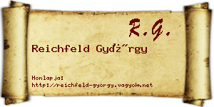 Reichfeld György névjegykártya